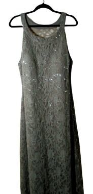 r & m richards beaded dress & flyaway jacket R & M Richards Plus Size 2-Pc. Jacket & Gown - Champagne